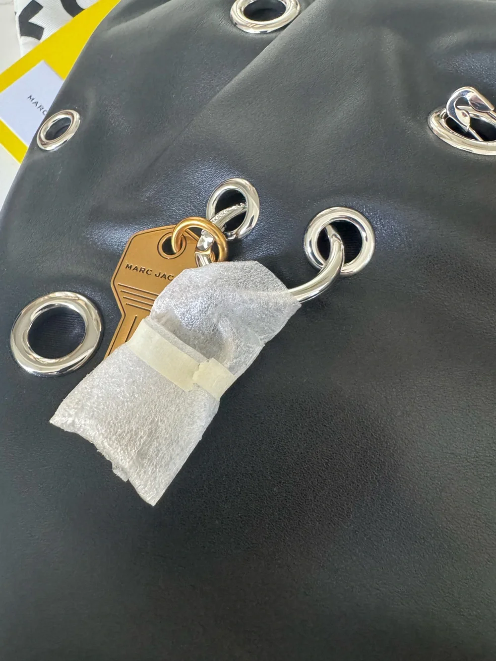 NWT Marc Jacobs The Grommet Charm Cristina Leather Tote - Picture 11 of 15